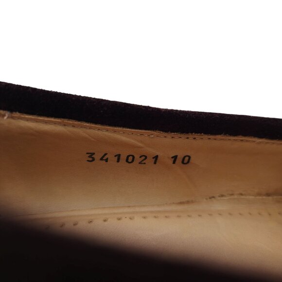 Martin Dingman Italy Brown Suede Dress Shoes Mens 10 Apron-toe Loafers Slip-ons main image 10